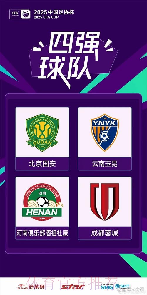 足协杯第四轮战罢  申花、国安、蓉城晋级八强